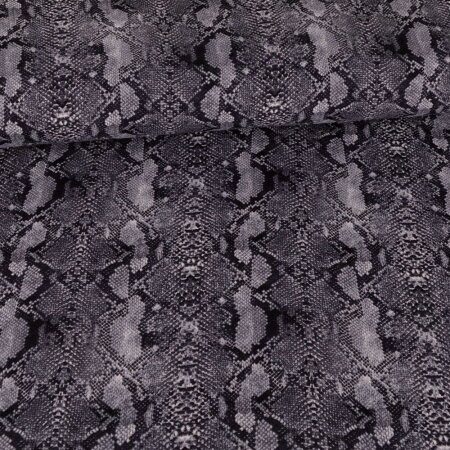 Chiffon Schlangenprint Grau