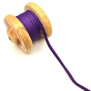 Kordel Viereckig Uni Violett 5 mm