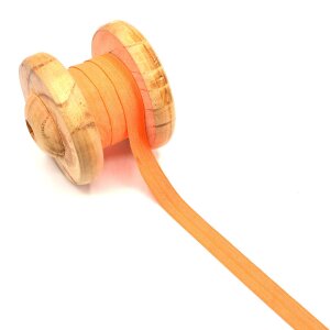 Einfassband Schrägband Elastisch Gummiband Neon Orange 1,5cm