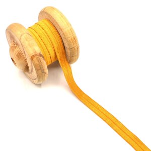 Einfassband Schrägband Elastisch Gummiband Gold 1,5cm