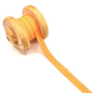 Einfassband Schrägband Elastisch Gummiband Orange 1,5cm