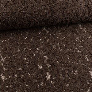Spitzenstoff Flower Taupe
