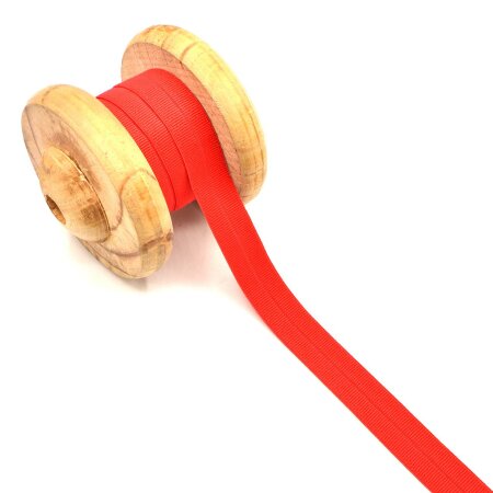 Einfassband Schrägband Elastisch Gummiband Rot 2cm