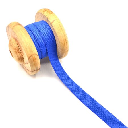 Einfassband Schrägband Elastisch Gummiband Royalblau 2cm