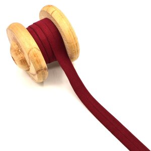 Einfassband Schrägband Elastisch Gummiband Bordeaux 2cm