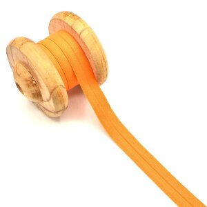 Einfassband Schrägband Elastisch Gummiband Orange 2cm