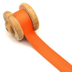 Gurtband Soft Uni Orange 4cm