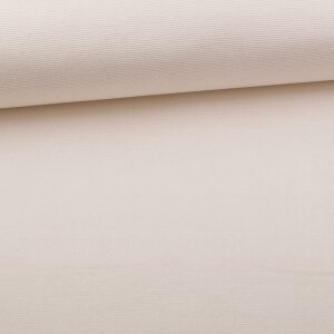 Baumwoll Feincord Jersey Lea - Weiß