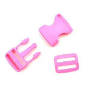 Taschenverschluss 2,5cm Pink