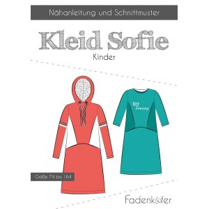 Fadenkäfer Papierschnittmuster Kleid Sofie für...