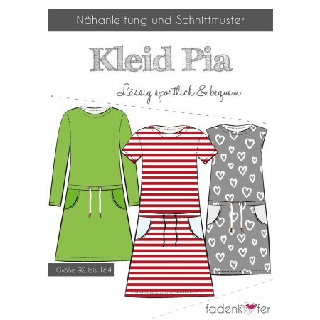 Fadenkäfer Papierschnittmuster Kleid Pia für Kinder