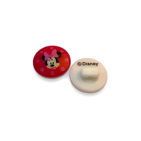 Knopf Walt Disney 15mm - Minnie Mouse Pink