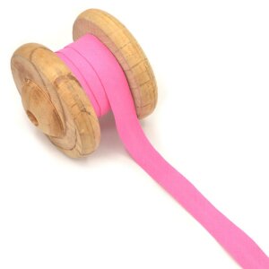 Einfassband Schrägband Baumwolle Uni 20mm Pink 3m