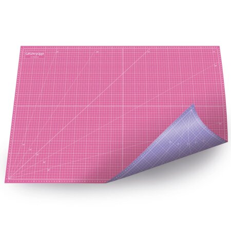 Schneidematte 900 mm x 600 mm Patchworkmatte pink/lila Schneideunterlage 