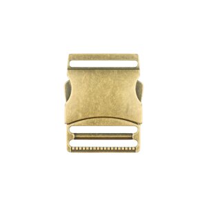 Taschenverschluss Steckschnalle Metall - 40 mm Altgold