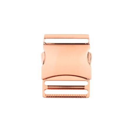 Taschenverschluss Steckschnalle Metall - 40 mm Roségold