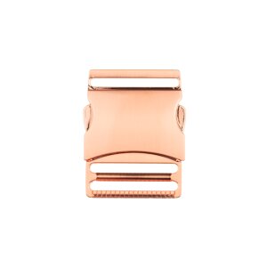 Taschenverschluss Steckschnalle Metall - 40 mm Roségold