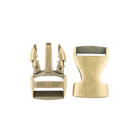 Taschenverschluss Steckschnalle Metall - 25 mm Altgold