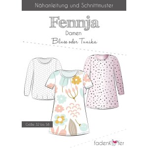 Fadenkäfer Papierschnittmuster Fennja Bluse & Tunika für Damen