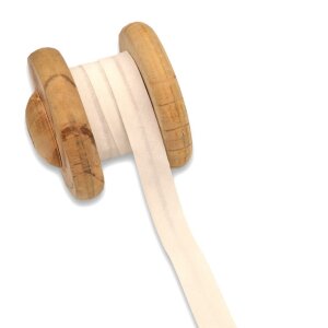 Einfassband Schrägband Baumwolle 20mm - Creme 3m