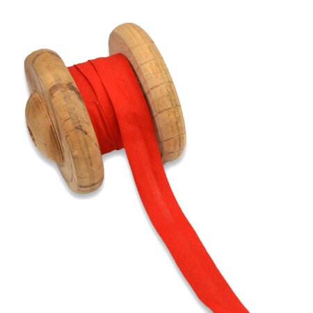 Einfassband Schrägband Baumwolle 20mm - Rot 3m