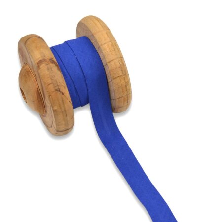 Einfassband Schrägband Baumwolle 20mm - Royal Blau 3m