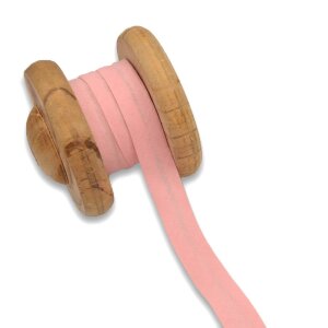 Einfassband Schrägband Baumwolle 20mm - Rosa 3m