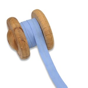 Einfassband Schrägband Baumwolle 20mm - Babyblau 3m