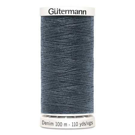 Gütermann Denim Jeansfaden Nähgarn Nr. 9336 - 100m, Polyester