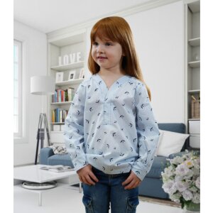 Fadenkäfer Papierschnittmuster Bluse Cleo Kinder