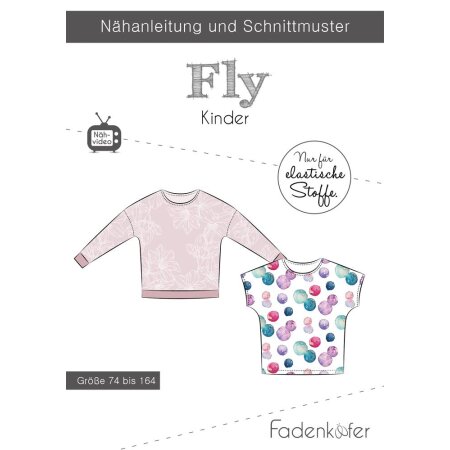 Fadenkäfer Papierschnittmuster Shirt Fly Kinder