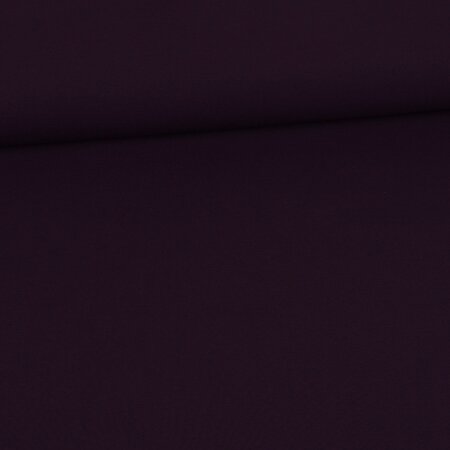 Glitzerpüppi Uni Baumwoll Jersey - Aubergine